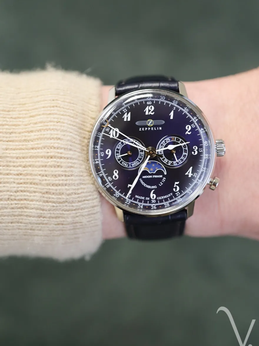 7036-3 LZ129 Hindenburg Moonphase + Luxe cadeau