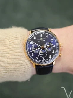 7038-3 Zeppelin Hindenburg Moonphase + Luxe cadeau