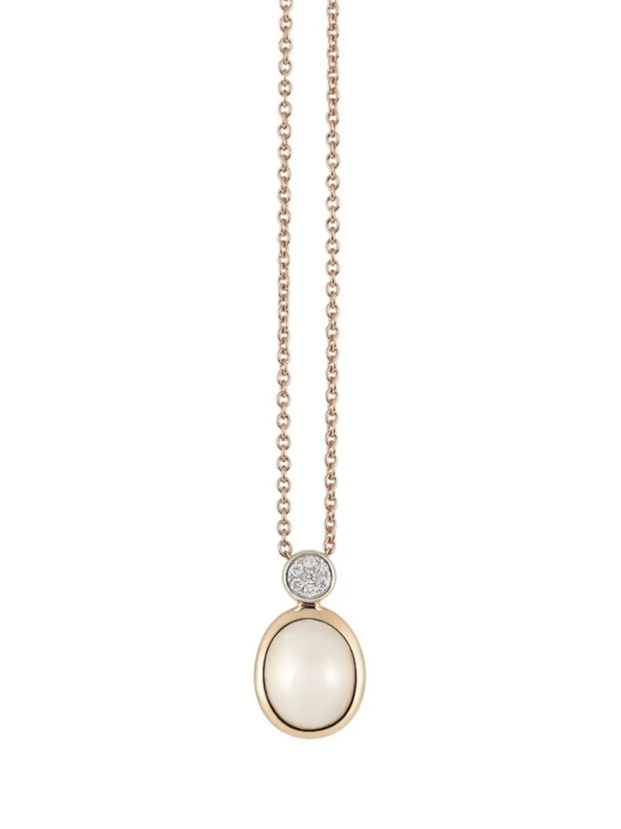 Al Coro Amici collier met maansteen en diamant NC392WMR
