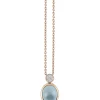 Al Coro Amici collier met topaas en diamant NC392TR