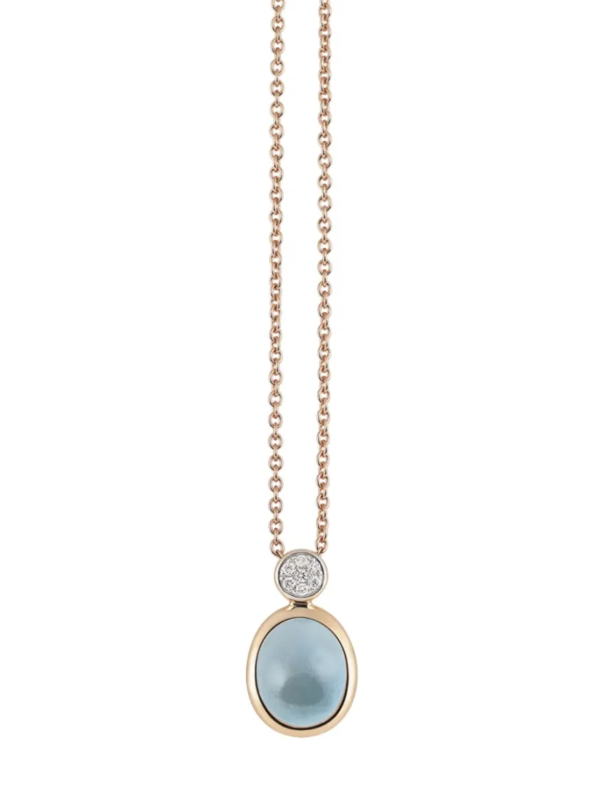 Al Coro Amici collier met topaas en diamant NC392TR