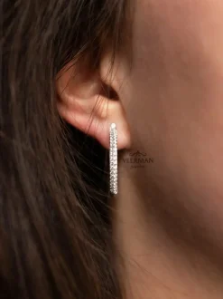 Al Coro Amori creolen met diamant E2202W + Luxe Cadeau