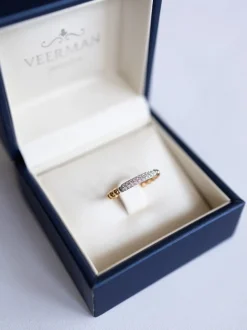 Al Coro Bolletjes ring met briljant - SALE!