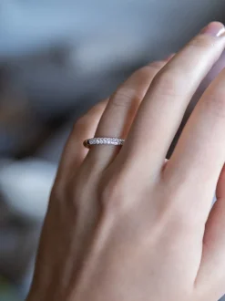 Al Coro Bolletjes ring met briljant - SALE!