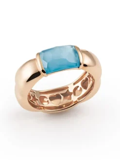 Al Coro La Piazza Ring met London Blue Topaas NRF758TLBR + Luxe Cadeau