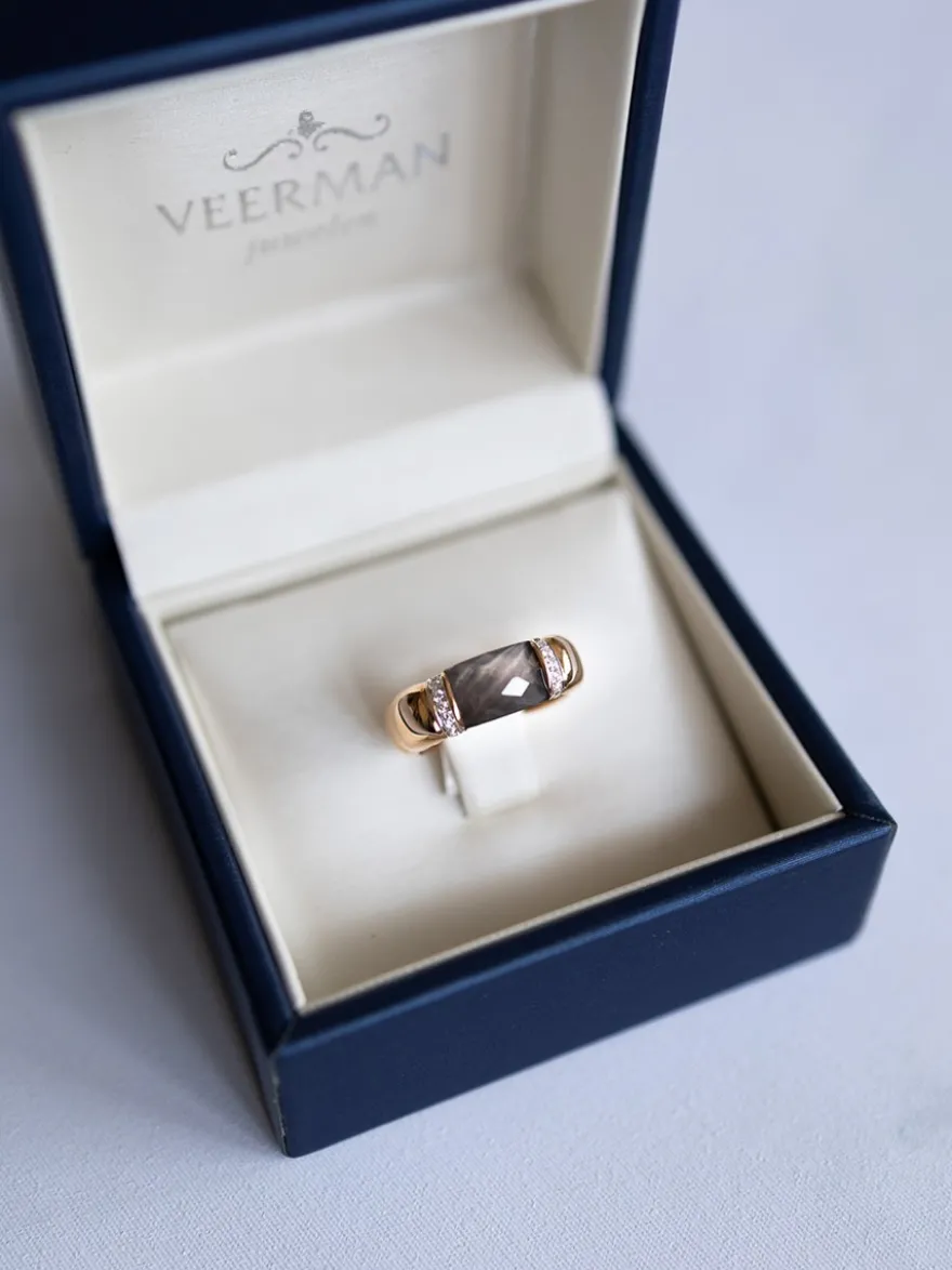 Al Coro La Piazza ring Smokey Quartz NR480SQR + Luxe Cadeau