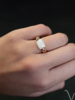 Al Coro La Piazza ring met parelmoer NR3031MOR+ Luxe Cadeau