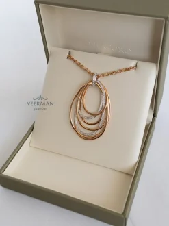 Al Coro Mezzaluna hanger met briljant 0,93crt P2378R + Luxe Cadeau