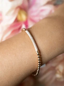 AL Coro roségouden stretcharmband A350R + Luxe Cadeau