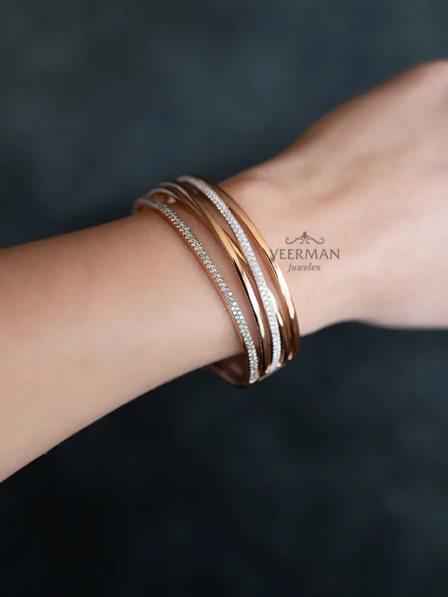 Al Coro Serenata armband roségoud met briljanten NB10956BR