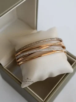 Al Coro Serenata armband roségoud met briljanten NB10956BR