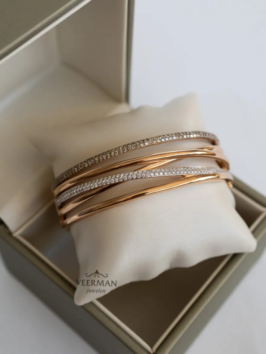 Al Coro Serenata armband roségoud met briljanten NB10956BR