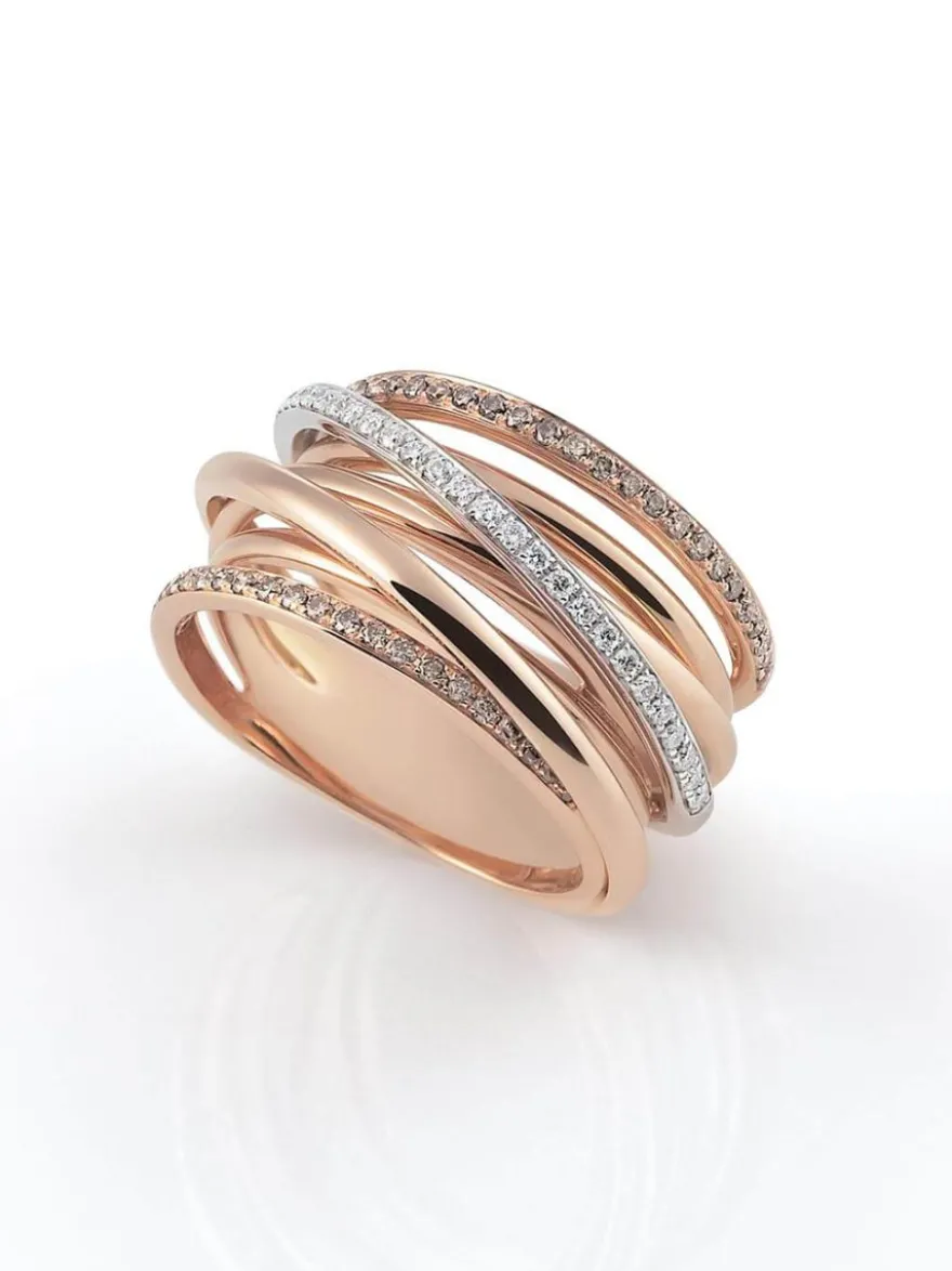 Al Coro Serenata bicolor ring met briljant R6405BD