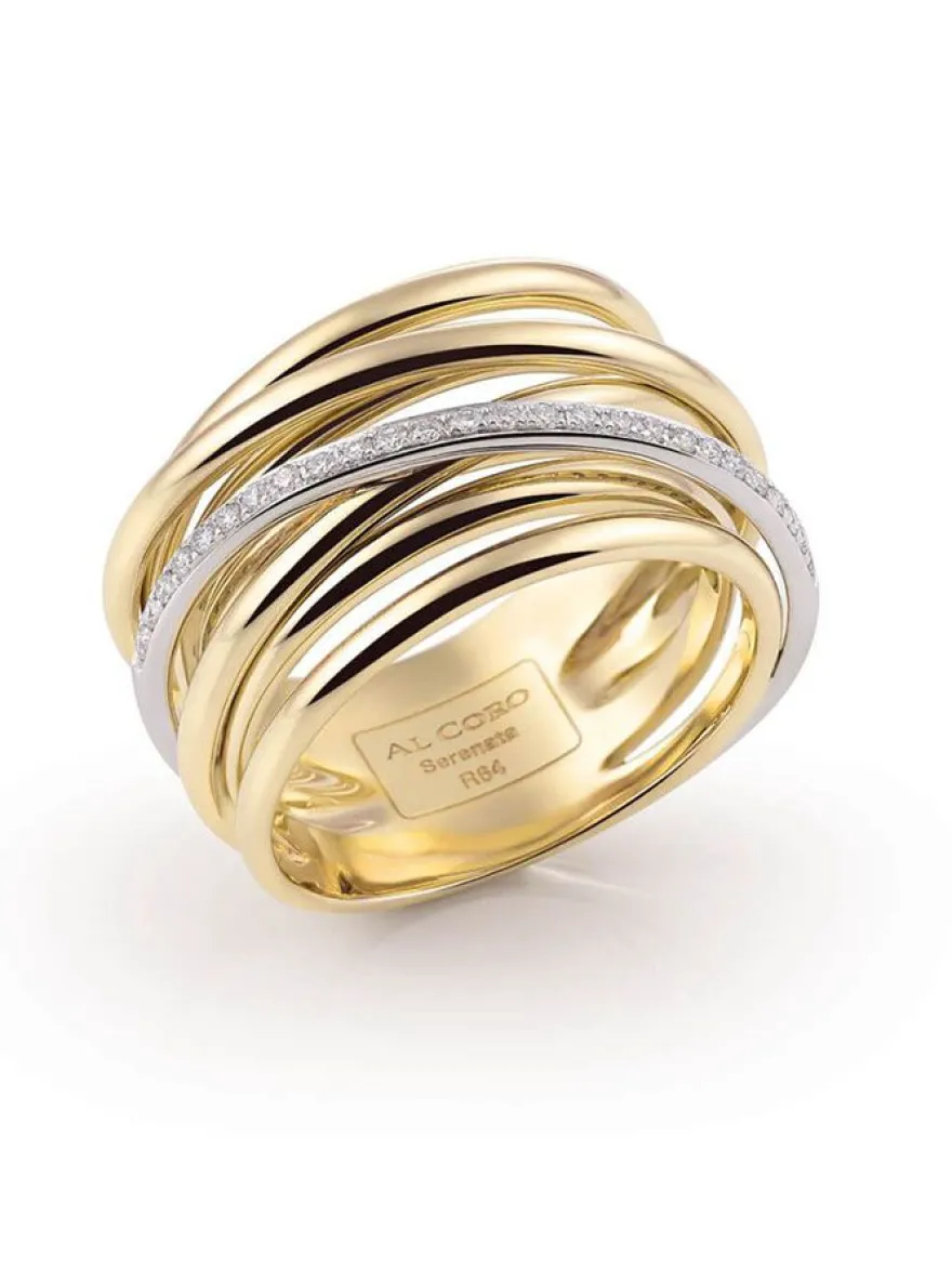 Al Coro Serenata ring met briljant R6404G + Luxe Cadeau