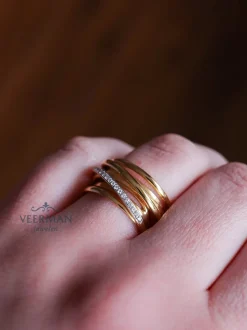 Al Coro Serenata ring met briljant R6404G + Luxe Cadeau