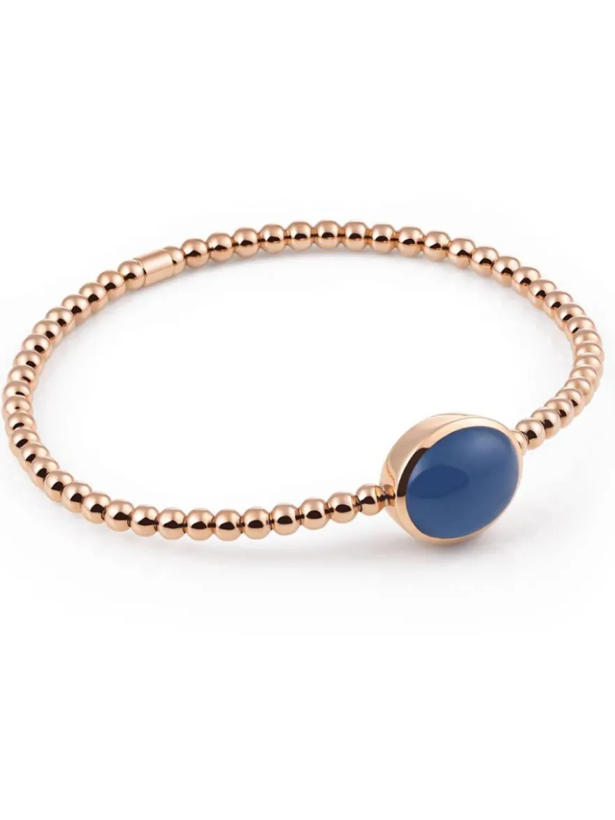 Al Coro Stretch armband met blauwe kwarts + Luxe Cadeau