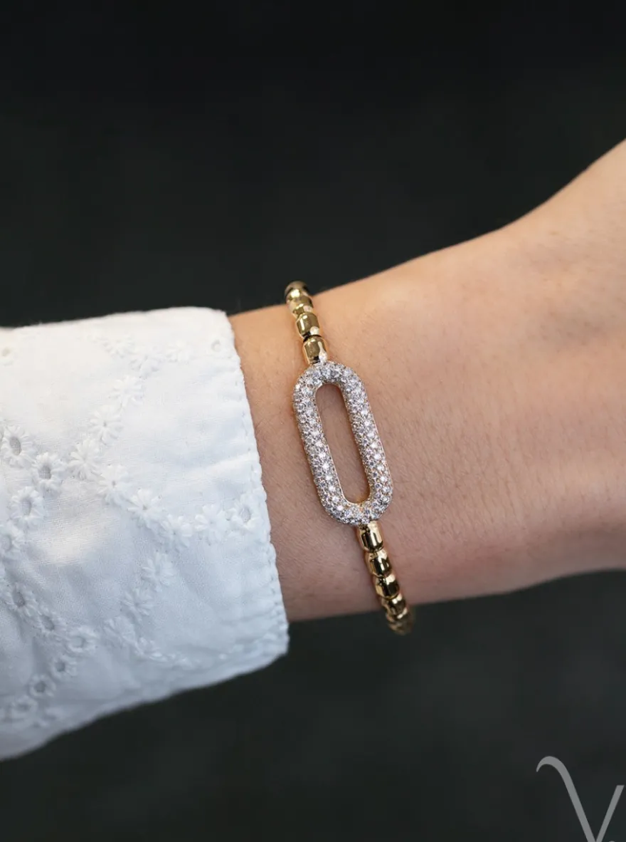 Al Coro Stretchy armband met diamant 1,27crt. A109G + Luxe Cadeau