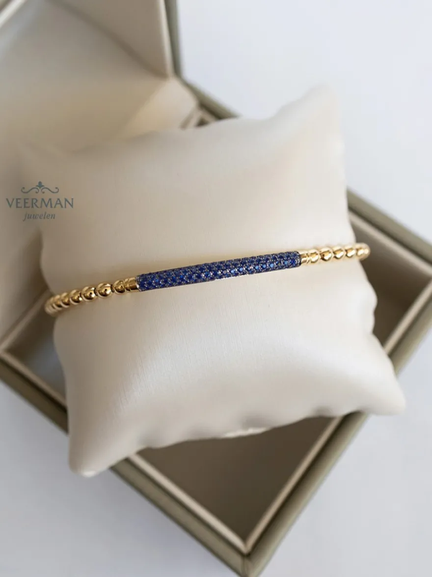 Al Coro Stretchy blauw saffier A350BSG17 + Luxe cadeau