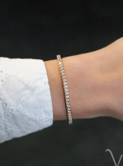 Al Coro Stretchy tennisarmband diamant A291R + Luxe Cadeau