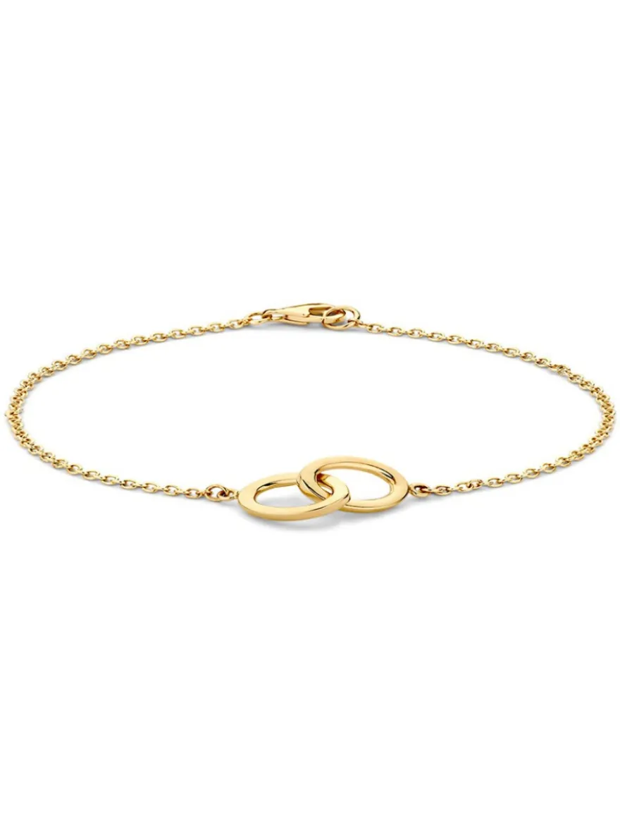 Armband geelgoud met ovale schakels + luxe cadeau