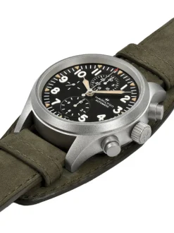 Bekijk Hamilton Khaki Field Auto Chrono H71706830 horloge + Met luxe cadeau