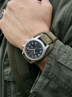 Bekijk Hamilton Khaki Field Auto Chrono H71706830 horloge + Met luxe cadeau