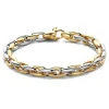 Bicolor armband met ovale schakels + Luxe Cadeau