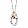 Bicolor collier met schakelhanger + Luxe Cadeau