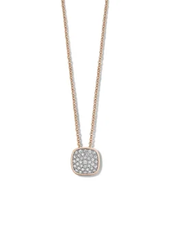 Bicolor gouden hanger met briljant M082N24RW + Luxe Cadeau