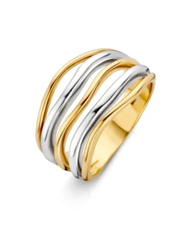 Bicolor gouden ring + Fashion cadeau