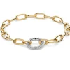 Bicolor schakelarmband met briljant 0,42 crt. + Luxe Cadeau