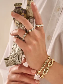 Bicolor slagring met diamant 0,37crt. + Luxe Cadeau