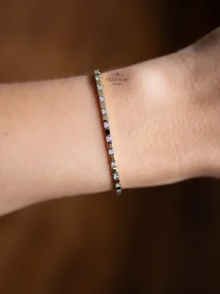 Bicolor tennis armband diamant 0.28crt + Luxe cadeau
