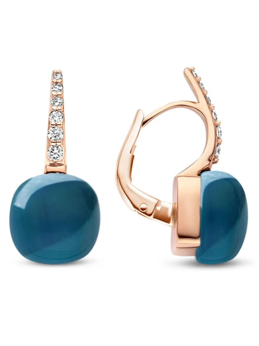 Bigli Mini Sweety oorbellen 20O123RLOBMPDIA + Luxe Cadeau