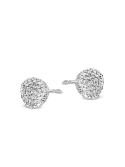 Bigli Mini Waves Oorstekers 23O76WDIA + Luxe Cadeau