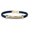 Borsari Gioielli Stalen armband met geelgoud br-or18cty