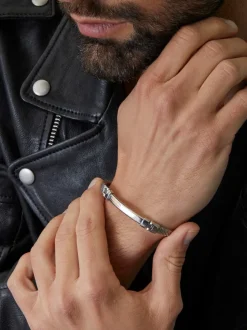 Borsari Gioielli Stalen armband met roségoud br-sk01esn