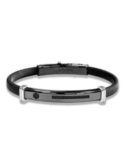 Borsari Gioielli Stalen armband met witgoud br-imper04ar