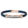 Borsari Gioielli Stalen armband met roségoud br-or18cto