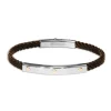 Borsari Gioielli Stalen armband met geelgoud br-sk07d