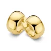 Brede geelgouden oorringen 7mm + Luxe Cadeau