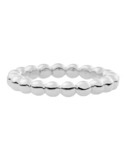 Bron aanschuifring witgouden bolletjes 8RW4612