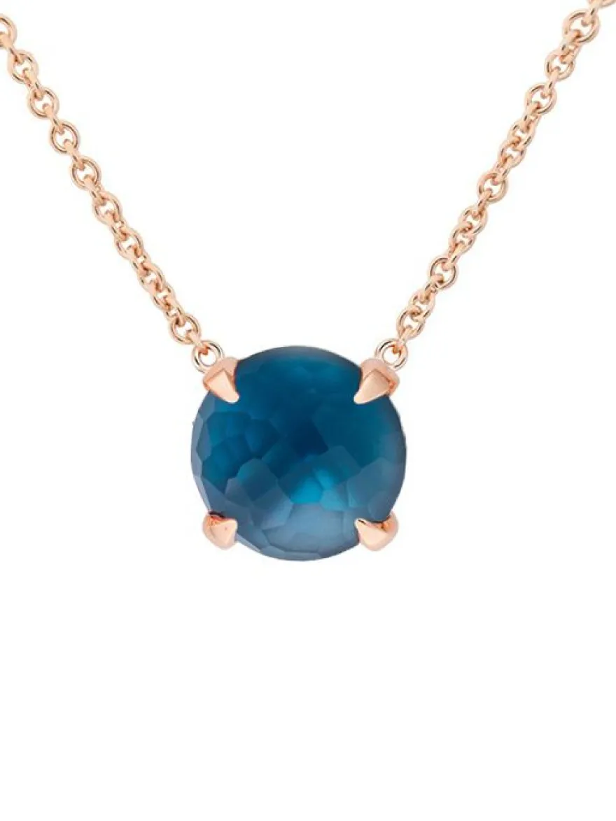 BRON Catch collier met London Blue Topaas + Luxe cadeau