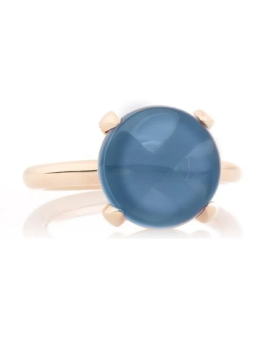 BRON Catch ring London Blue Topaas | Met luxe cadeau