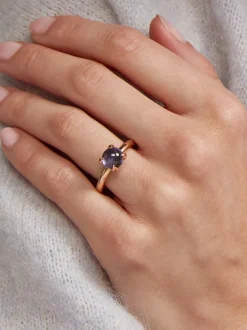 Bron catch ring met ioliet 8RR4811IOC + Luxe cadeau