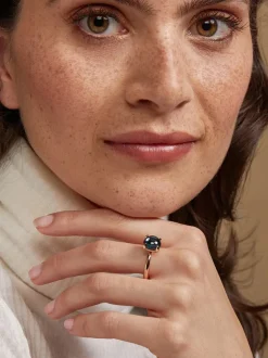Bron Catch ring met london blue topaas 8RR4782TLC + Luxe Cadeau