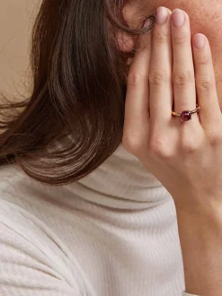 Bron catch ring met rhodoliet 8RR4811RHC + Luxe cadeau