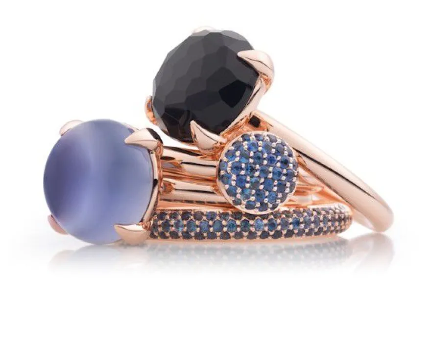BRON Catch ring Onyx 8RR4783ONR + Luxe Cadeau