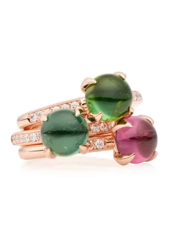 BRON Catch ring roze toermalijn en diamant 8RR4811RTCBR + luxe cadeau