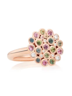 BRON Confetti ring 8RR4939BRMK/5 saffiermix + Luxe cadeau